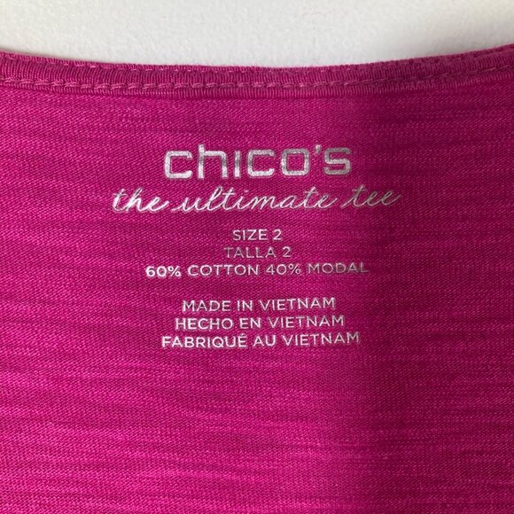 Womens Chicos The Ultimate Tee Open Front Cardigan Long Sleeve Pink L - Picture 7 of 8